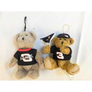 Vintage Nascar Racing Dale Earnhardt Sr Teddy Bears lot of 2‎